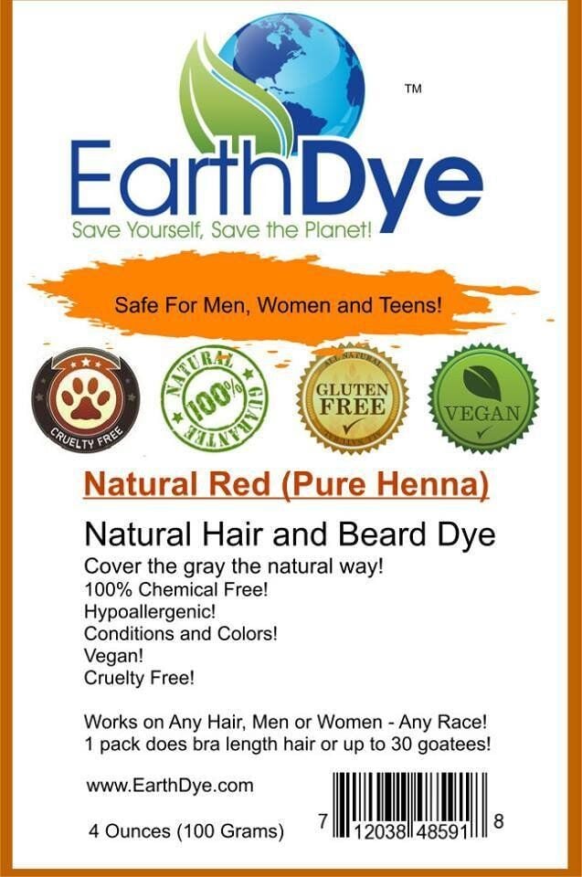 Natural Red Natural Hair Dye | Natural Hair Dye and Cosmetics